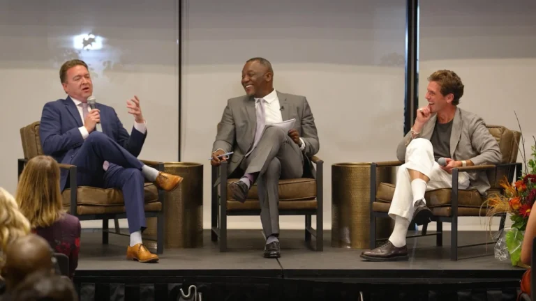 Ted Kozlowski, Kevin King and Wil Trapp at the Styled to Lead exhibit